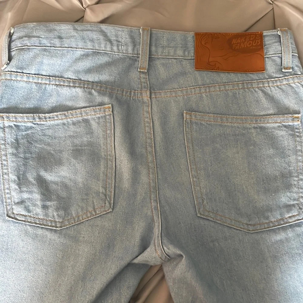 Naked & Famous Denim Light Blue Skinny Jeans - Picture 1 of 5